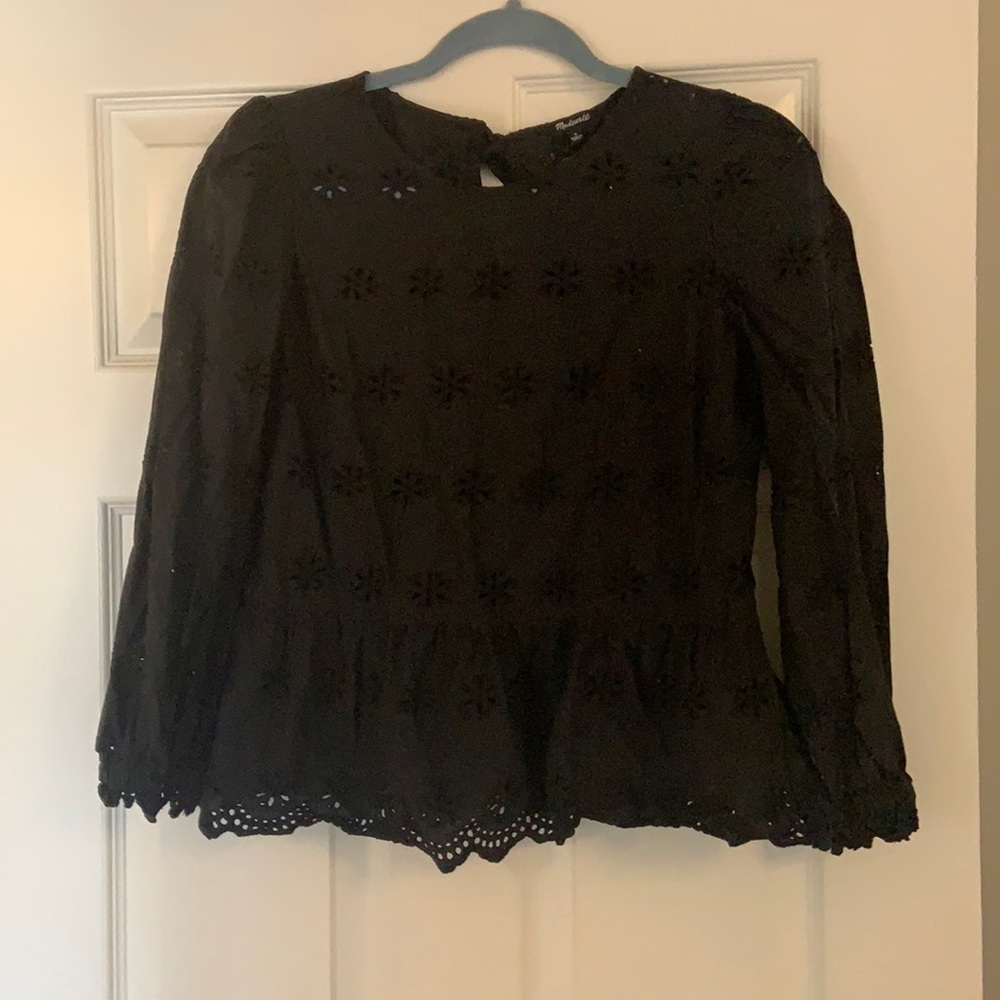 Eyelet Madewell Blouse - Size S